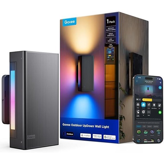 Govee Outdoor RGBICWW Wall Light with Scene Modes