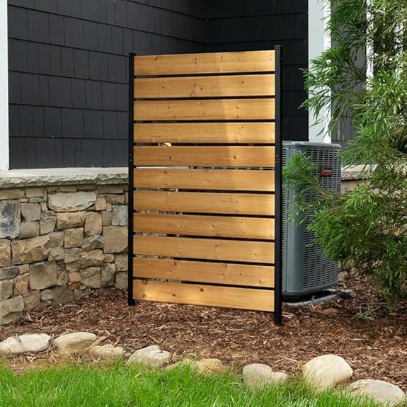 Concord Cedar Wood Privacy Screen Panel (5ft x 3.2ft)