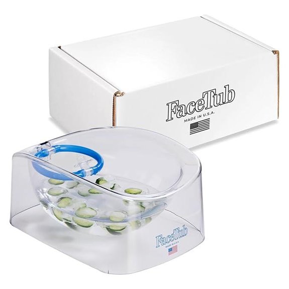 Cold Ice Bath for Face and Skin Relaxation