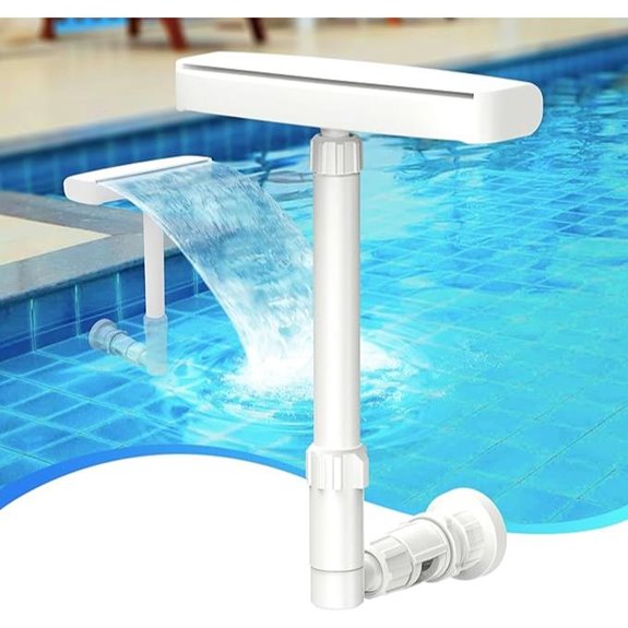Dual Spray Pool Fountain for Cooling and Relaxation