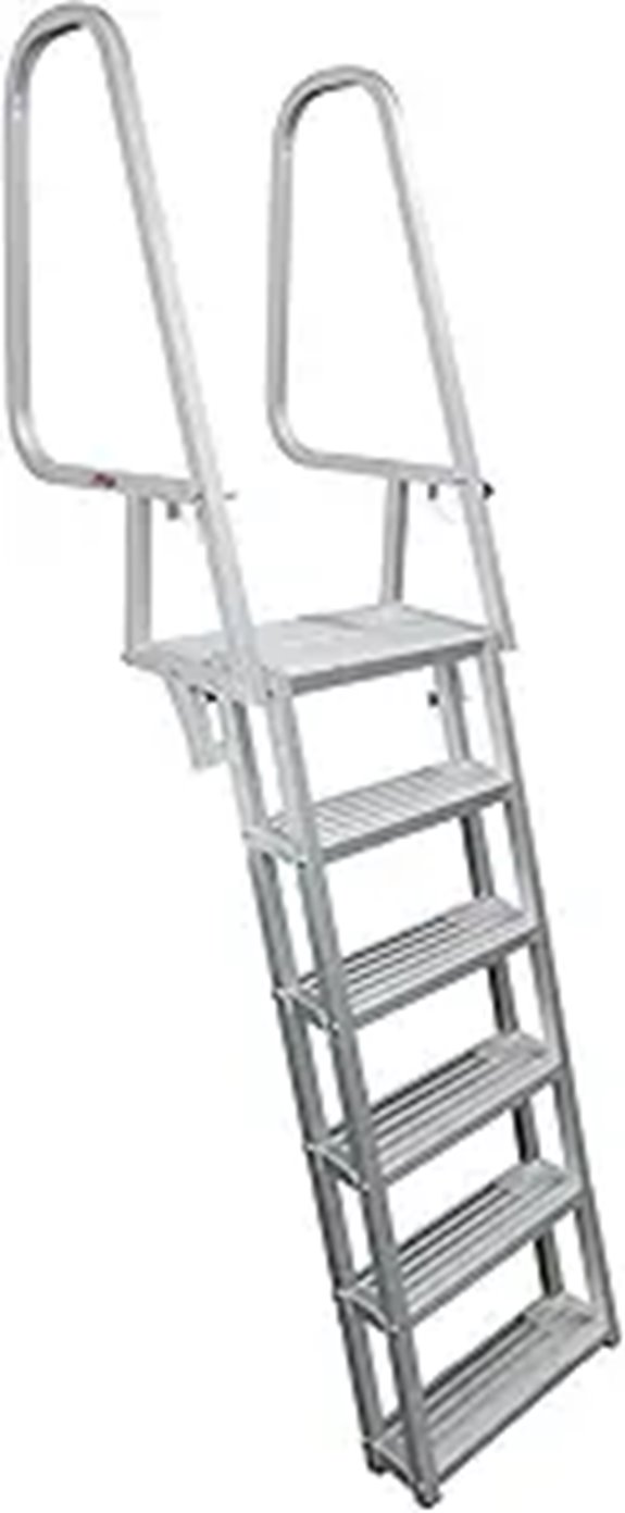 Extreme Max 3005.4122 Deluxe Flip-Up Dock Ladder - 6-Step