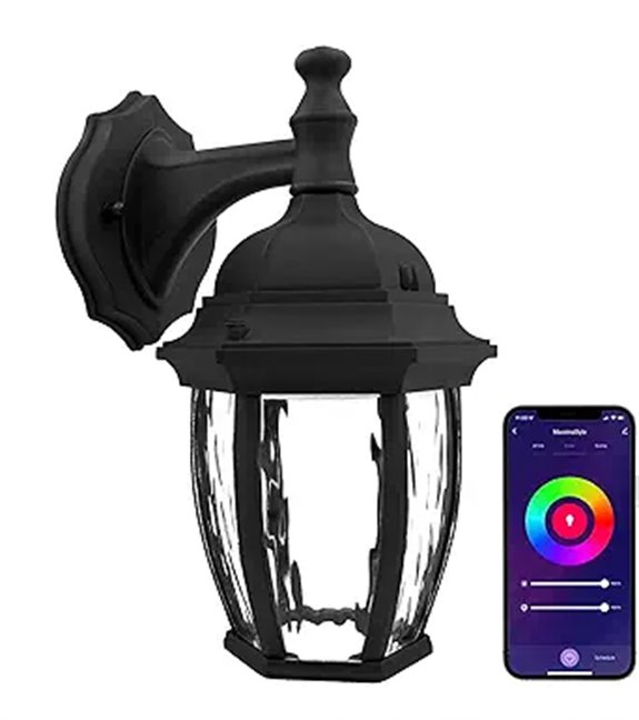 Maxxima Luvoni WiFi Outdoor Wall Light Dimmable