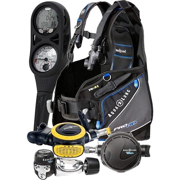 Aqua Lung Pro HD BCD i300C Dive Computer Titan / ABS Regulator Set