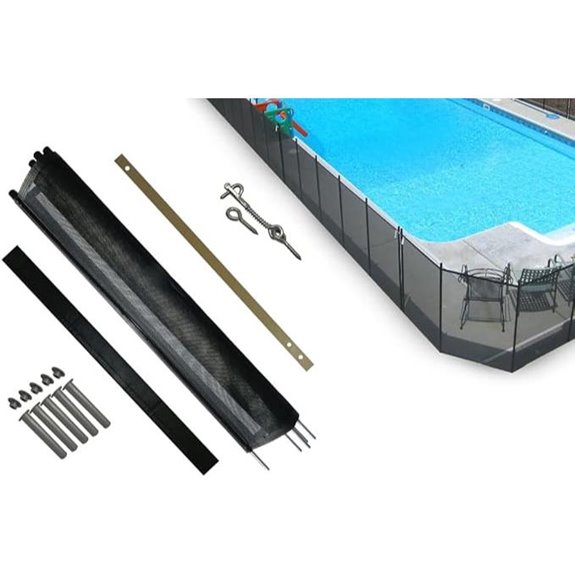 Pool Fence DIY by Life Saver Fencing Section Kit 4 x 12-Feet Black