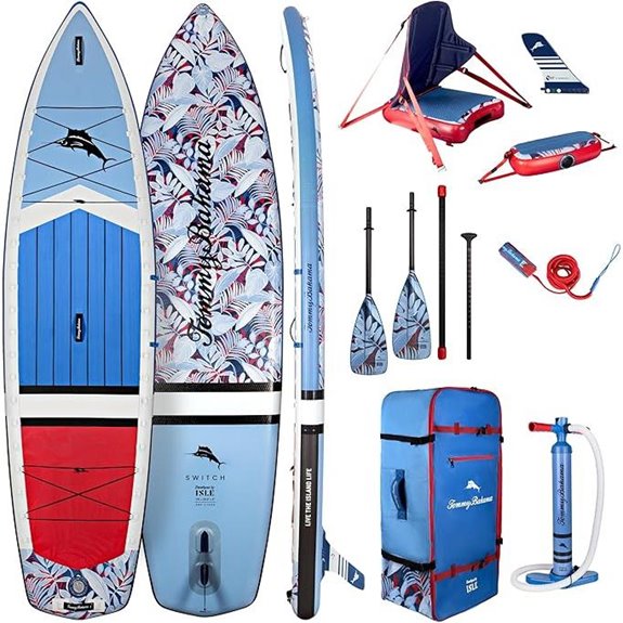 ISLE 2-in-1 Kayak & Paddle Board Bundle