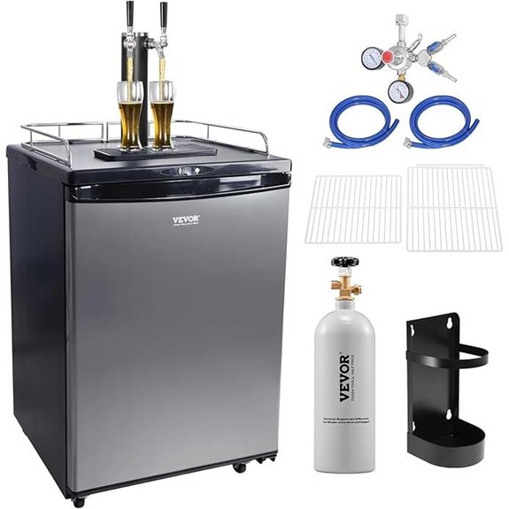 VEVOR Dual Tap Commercial Draft Beer Dispenser