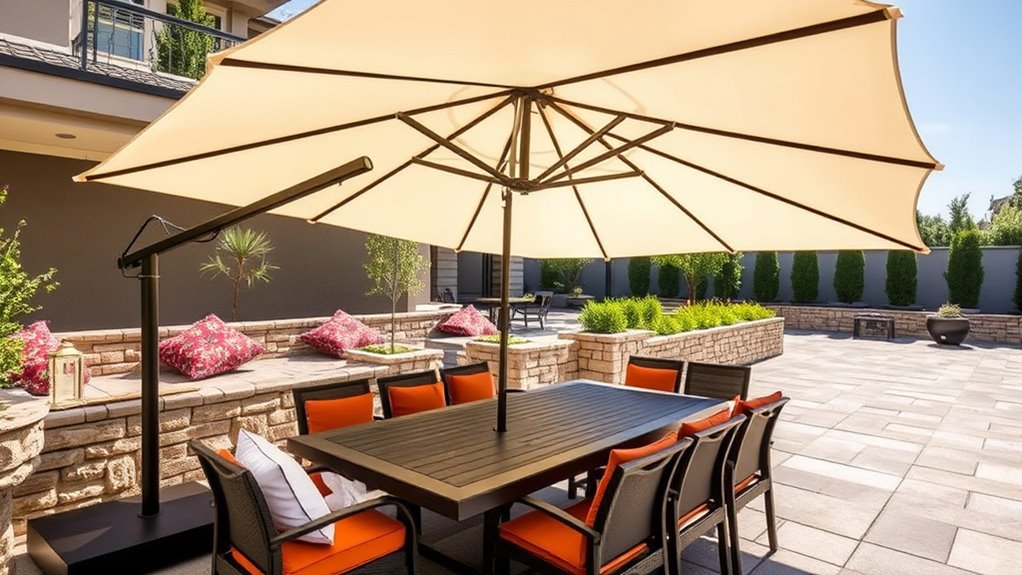 durable adjustable patio shade