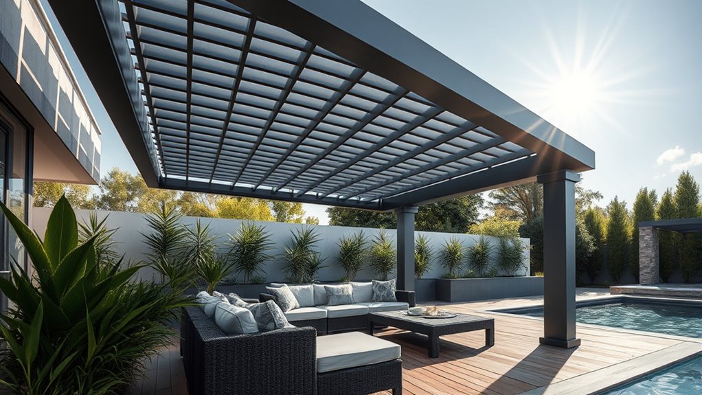 durable adjustable weatherproof pergola