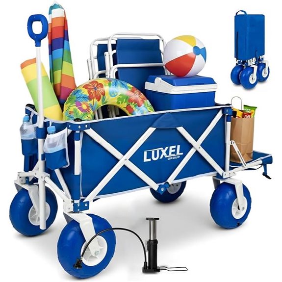Heavy Duty Beach Wagon with Big Wheels