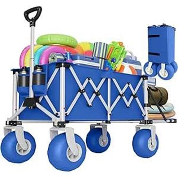 Heavy Duty Beach Wagon with Big Wheels