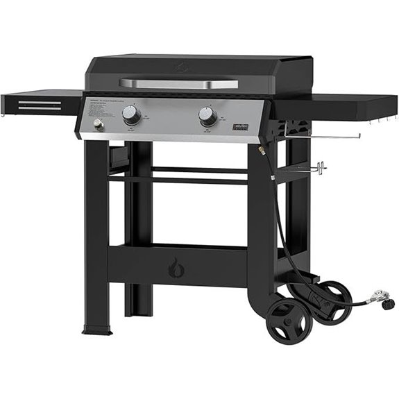Heavy Duty Propane Gas Griddle with Side Tables