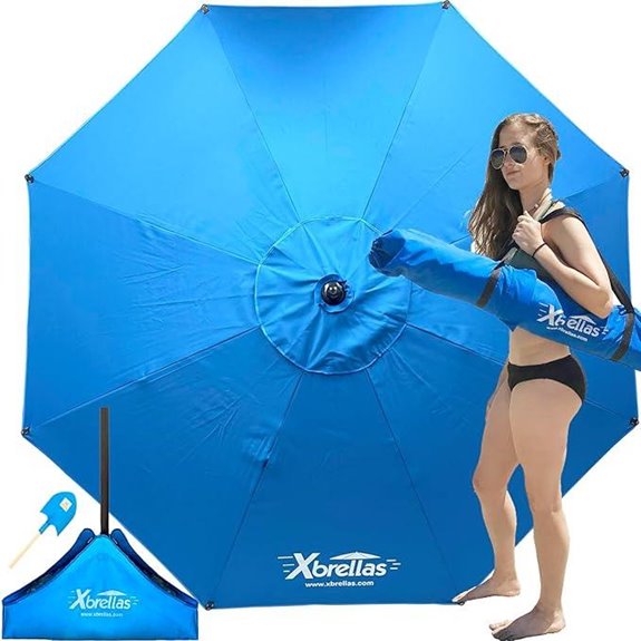 Xbrella Heavy Duty Windproof Beach Umbrella