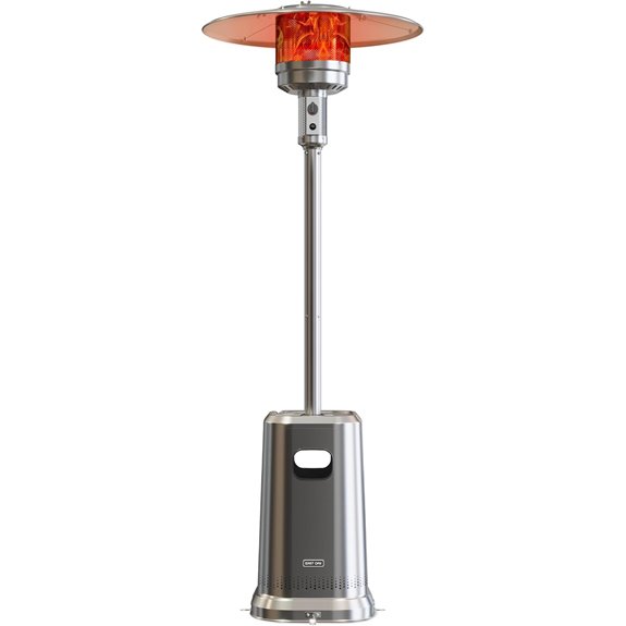 EAST OAK 50,000 BTU Patio Heater with Wheels