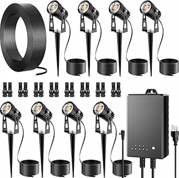 Outdoor LED Landscape Lighting Kit (8 Pack)
