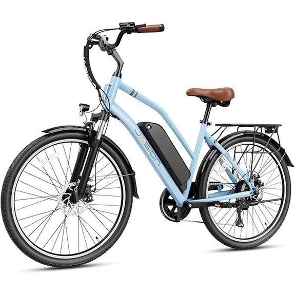 Jasion CB1 Electric City Bike with Removable Battery