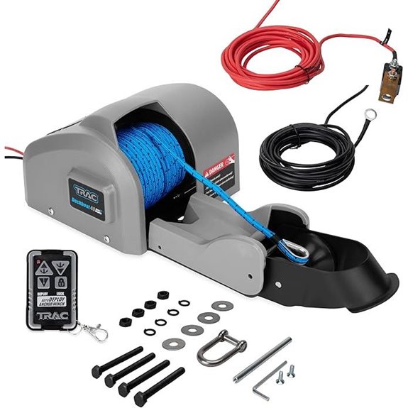 Trac Outdoors Deckboat Electric Anchor Winch (40 lb)