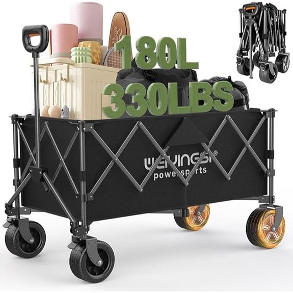 Electric Collapsible Utility Wagon with Wheels