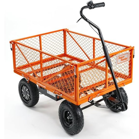 SuperHandy Electric Garden Cart with All-Terrain Wheels