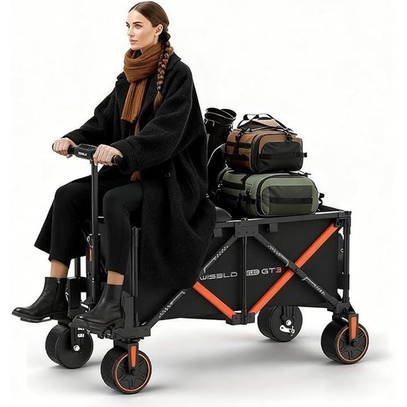 WISELD GT3 Electric Wagon Cart with Seat