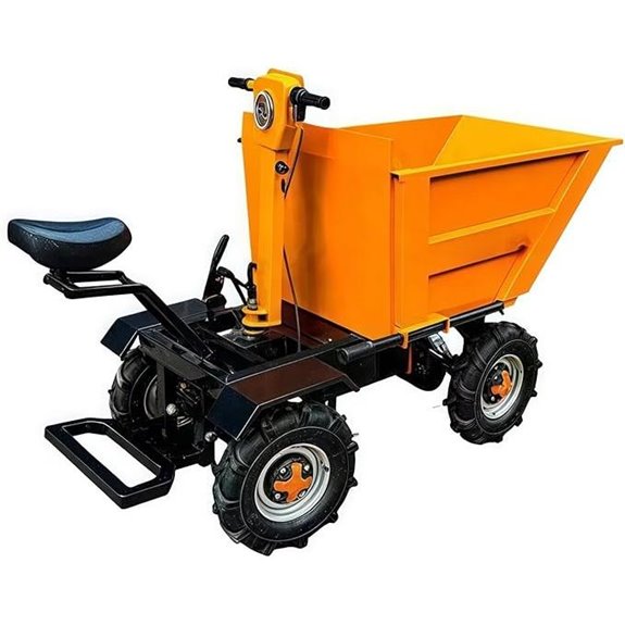 Electric Wheelbarrow Utility Cart with All-Terrain Wheels