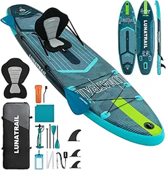 Extra Long Inflatable SUP Paddle Board Set