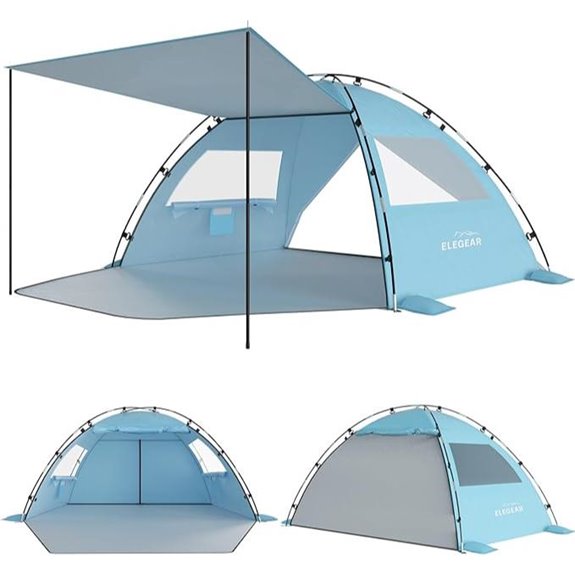 Elegear Beach Tent Sun Shelter for 4-5 People