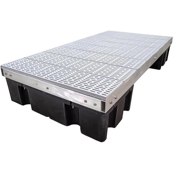 Patriot Docks Floating Dock Platform with Gray Deck