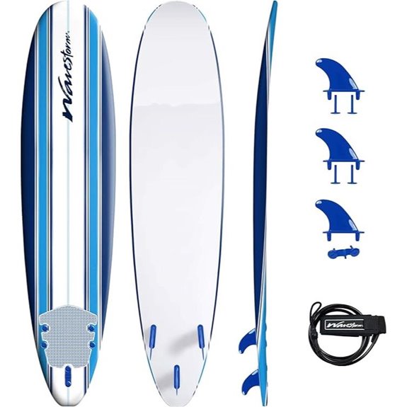 Wavestorm Surfboard - Foam Constructed with Accessories
