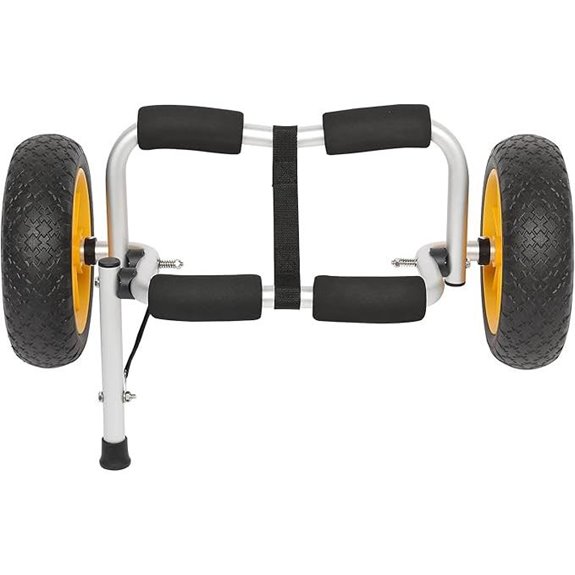 Bonnlo Foldable Aluminum Kayak Trailer with Tires