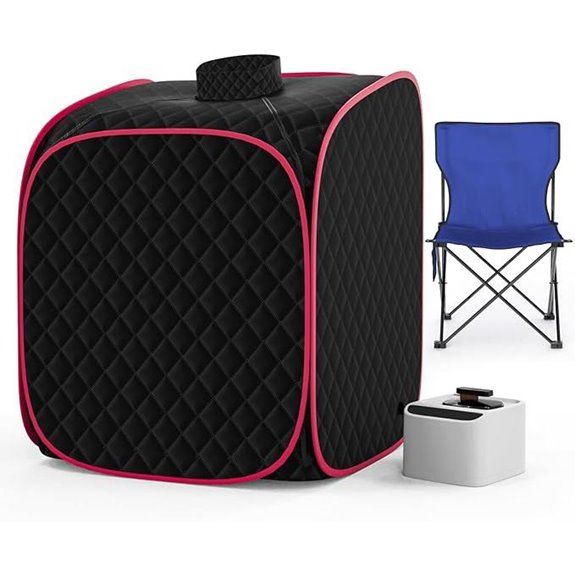 Portable Home Steam Sauna with Foldable Chair