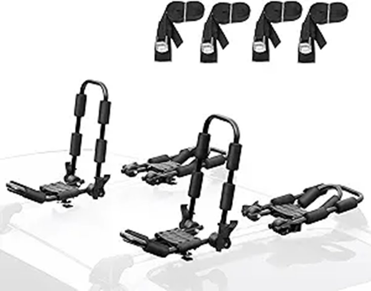 Leader Accessories Folding Kayak Rack with Tie-Down Straps