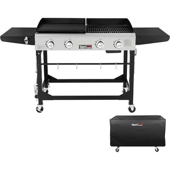 Royal Gourmet 4-Burner Propane Grill & Griddle Combo