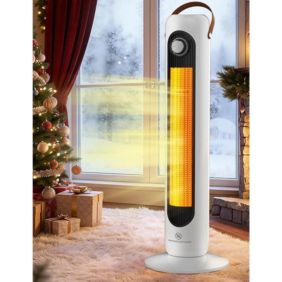 Outdoor Patio Heater with 4 Modes and Oscillation