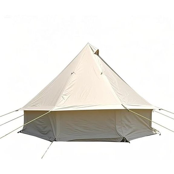 4-Person Yurt Tent with Stove Jack Waterproof Glamping