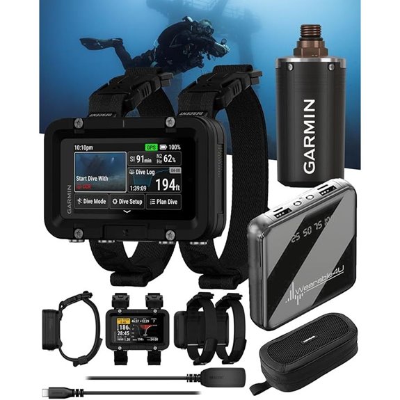 Garmin Descent X50i Dive Computer & Accessories Bundle