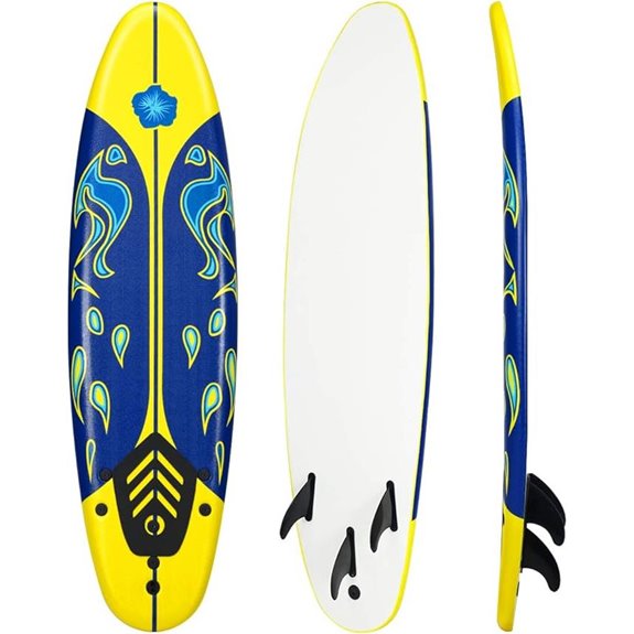 Giantex 6' Foam Surfboard with Removable Fins