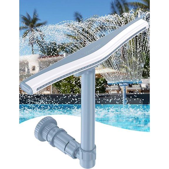 POOLHACKER Adjustable Pool Fountain Waterfall (Gray)