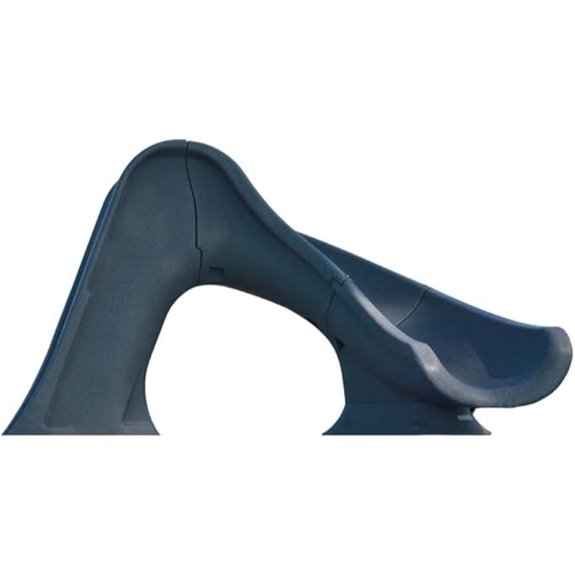 Splash Inground Pool Water Slide - Grey Right Curve