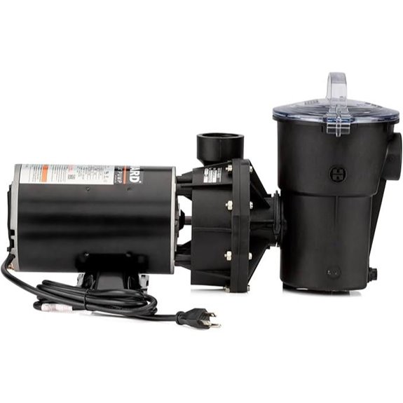 Hayward W3SP1580X15 Power Flo Pool Pump 1.5 HP Black