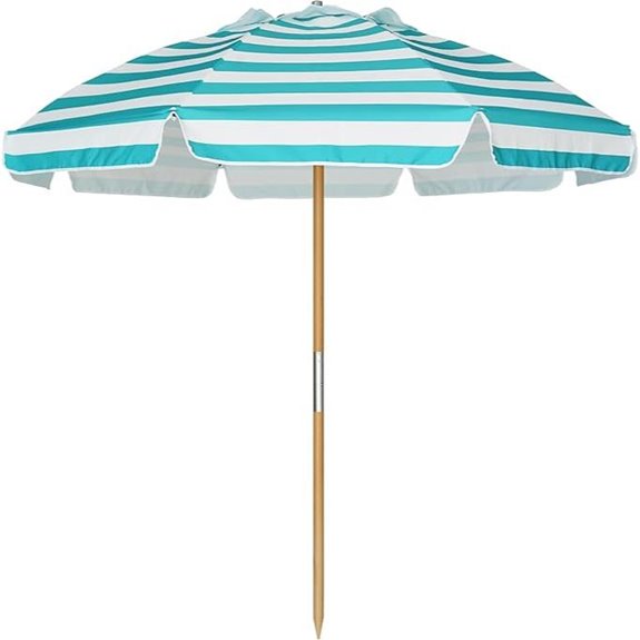 AMMSUN 7.5ft Heavy Duty Beach Umbrella