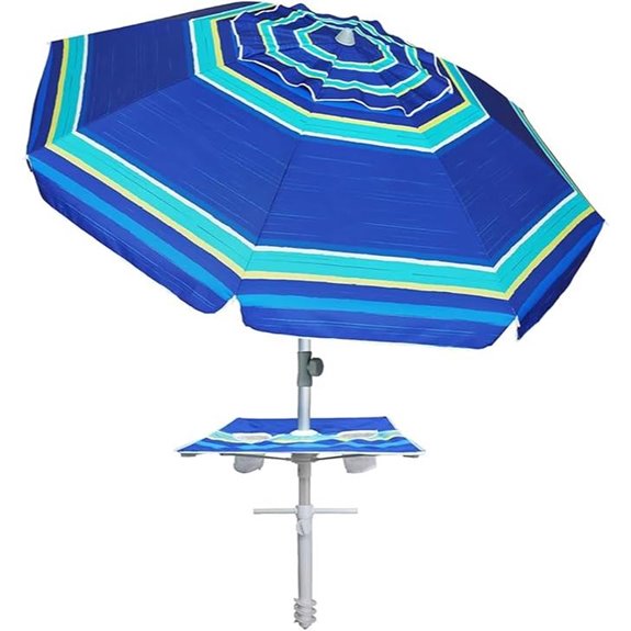 AMMSUN 7ft Heavy Duty Windproof Beach Umbrella