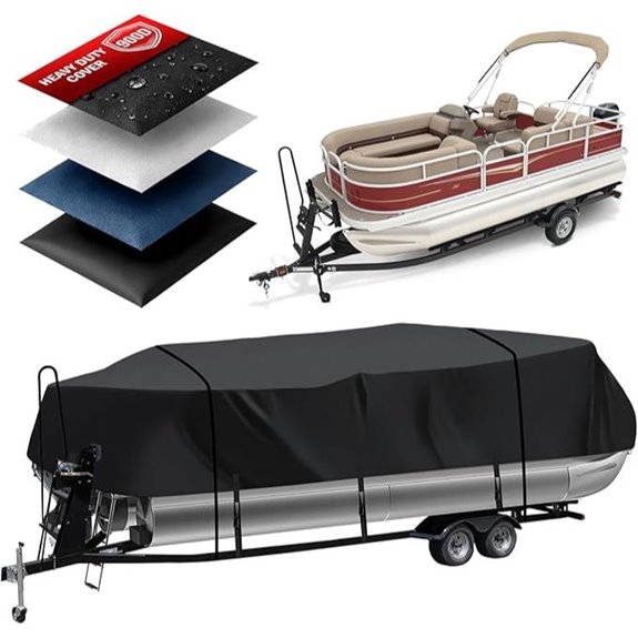 Heavy Duty 900D Pontoon Boat Cover (16'-18'5'')