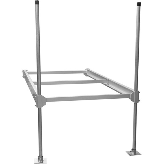 Extreme Max Modular Aluminum Dock with Galvanized Posts