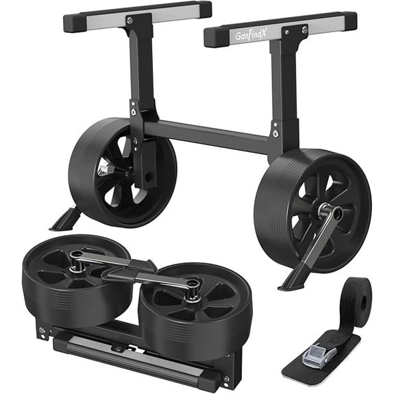 GanFindX Heavy-Duty Aluminum Kayak Cart with Straps