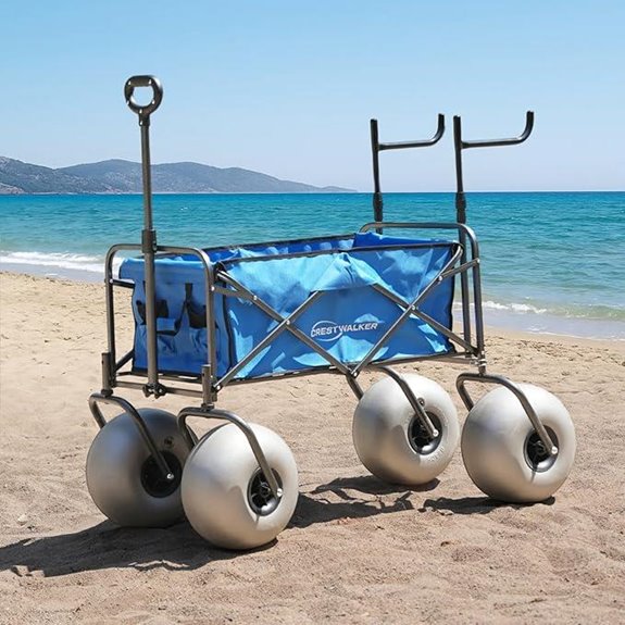 All-Terrain Collapsible Beach Wagon with Big Wheels