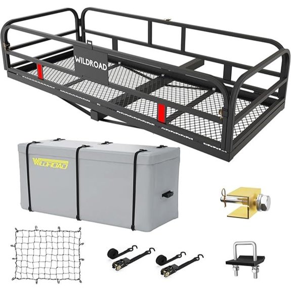 Wildroad 500 Lb Hitch Cargo Carrier with Accessories