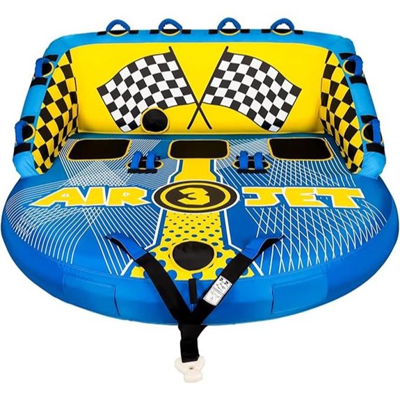Inflatable Towable Boat Tube with Heavy-Duty Cover