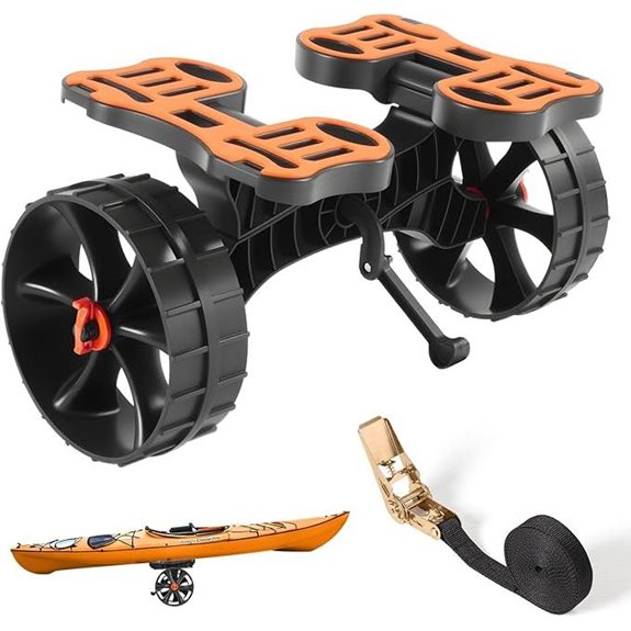 VEVOR 300lb Kayak Cart with Rubber Tires