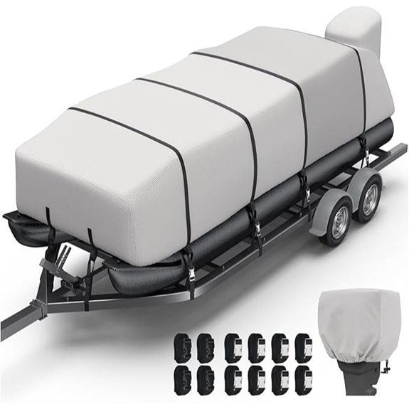KAKIT Heavy Duty Boat Cover for Pontoon/Deck