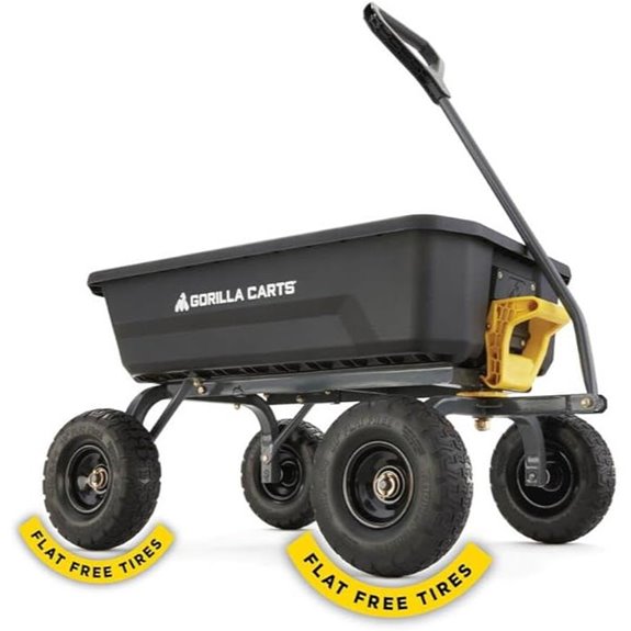 Gorilla Heavy-Duty Dump Cart with Steel Frame